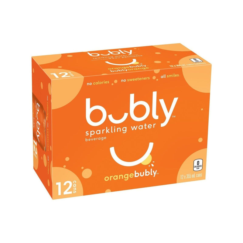 Bubly - Orange Sparkling - 12 x 355ml - Miller & Bean Coffee Company