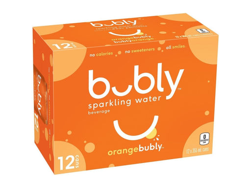 Bubly - Orange Sparkling - 12 X 355ml Cans - MB Grocery