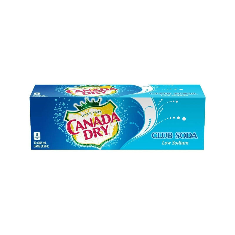 Canada Dry Club Soda 12 x 355ml Can - Miller & Bean Coffee Company