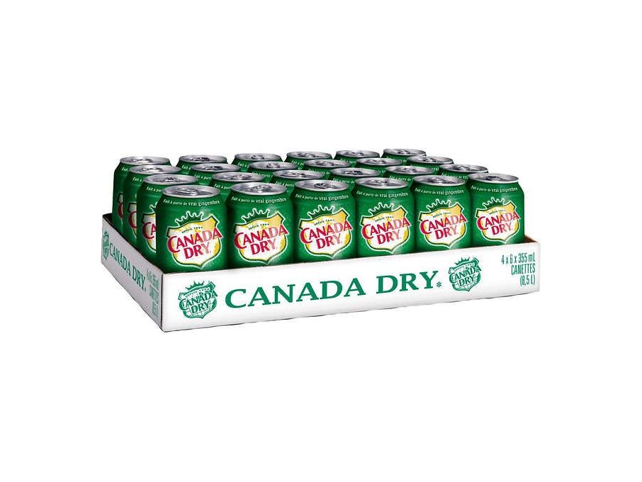 Canada Dry Ginger Ale - Regular - 24 x 355ml Can - MB Grocery