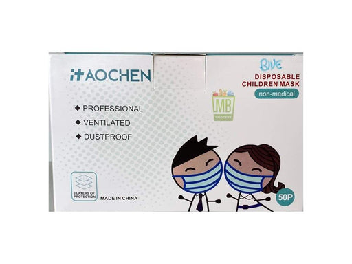 Children's Face Masks - Disposable 3-Layer - Pack of 50 - MB Grocery