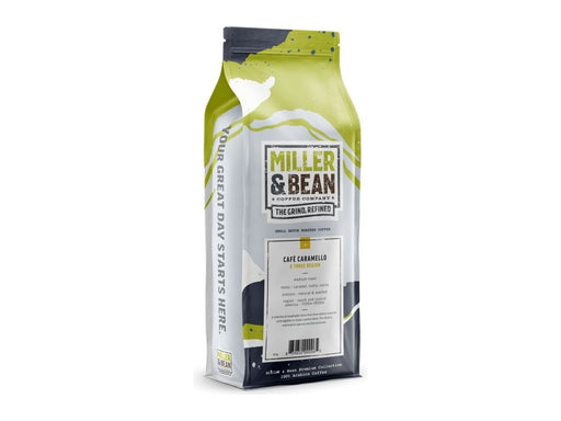 Coffee Beans - Miller & Bean Premium Collection - Cafe Caramello - Medium - 1lb Bag - MB Grocery