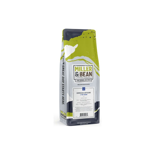 Coffee Beans - Miller & Bean Premium Collection - Espresso Artisano - Medium - 1lb Bag - Miller & Bean Coffee Company
