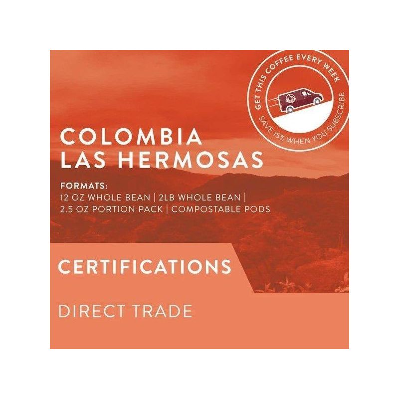 Coffee - Ground - Colombia Las Hermosas - Case Of 24 X 2.5oz - Miller & Bean Coffee Company