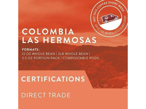 Coffee - Ground - Colombia Las Hermosas - Case Of 24 X 2.5oz - MB Grocery
