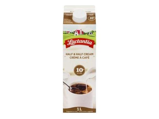 Cream - 10% Half & Half - Lactantia - 1L - MB Grocery