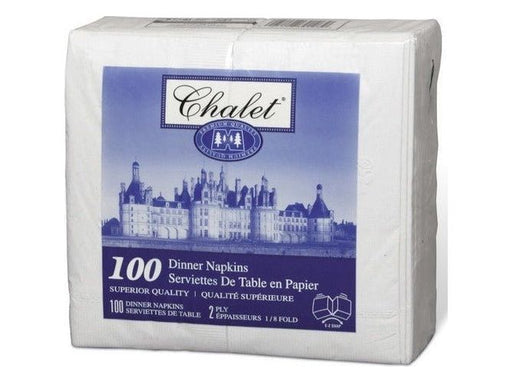 Dinner Napkins - Pack of 100 - 2 Ply - MB Grocery