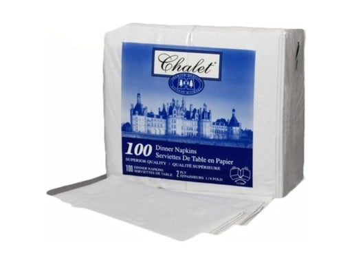 Dinner Napkins - Pack of 100 - 2 Ply - MB Grocery