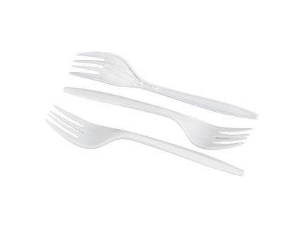 Forks - Plastic - Economy Weight - Case of 1000 - MB Grocery
