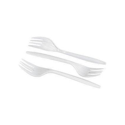 Forks - Plastic - Medium Weight - Case of 1000 - Miller & Bean Coffee Company