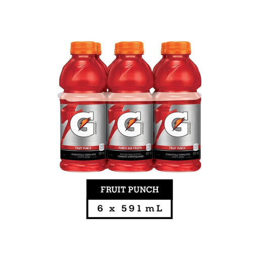 Gatorade Fruit Punch Sports Drink - 6 x 591ml - Miller & Bean Coffee Company