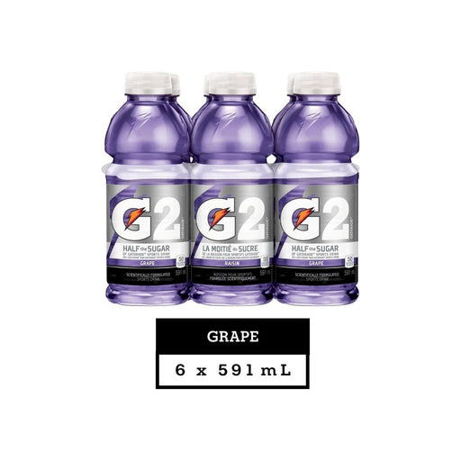 Gatorade G2 Grape Sports Drink - 6 x 591ml - Miller & Bean Coffee Company