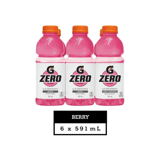 Gatorade Zero Berry Sports Drink - 6 x 591ml - Miller & Bean Coffee Company
