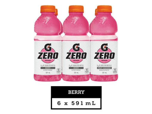 Gatorade Zero Berry Sports Drink - 6 x 591ml - MB Grocery