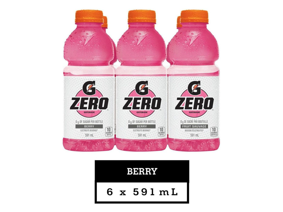 Gatorade Zero Berry Sports Drink - 6 x 591ml - MB Grocery