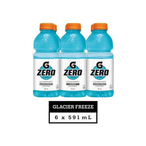 Gatorade Zero Glacier Freeze Sports Drink - 6 x 591ml - Miller & Bean Coffee Company