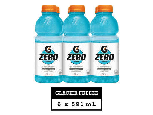 Gatorade Zero Glacier Freeze Sports Drink - 6 x 591ml - MB Grocery