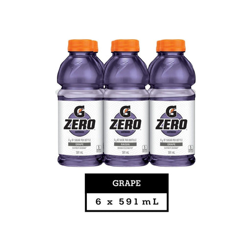 Gatorade Zero Grape Sports Drink - 6 x 591ml - Miller & Bean Coffee Company