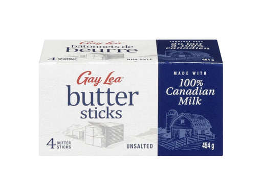 Gay Lea Butter Sticks - Unsalted - 454g - MB Grocery