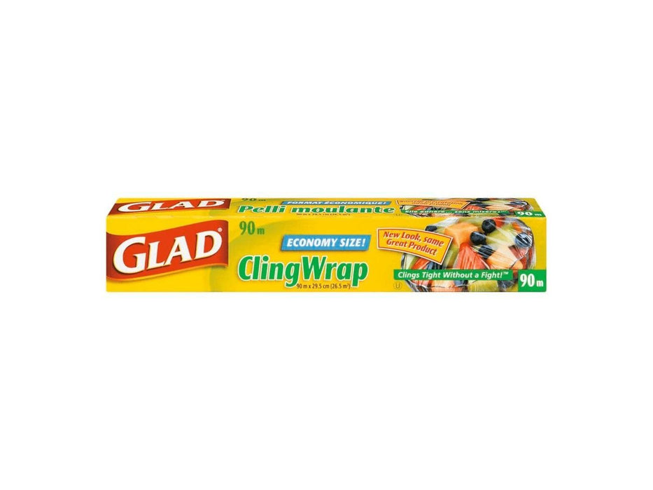 Plastic Wrap - Glad - Cling Wrap - Roll - 90 Meters — Miller & Bean Coffee  Company