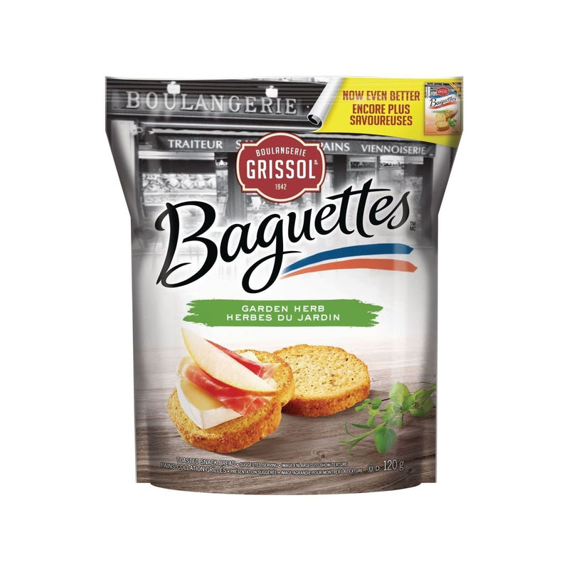 Grissol Baguettes Garden Herb Toasted Snack Bread 120g - Miller & Bean Coffee Company