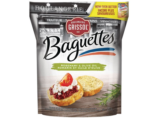 Grissol Baguettes Rosemary & Olive Oil Toasted 120g - MB Grocery