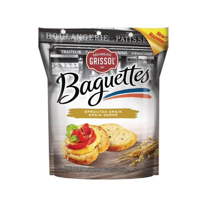 Grissol Baguettes Sprouted Grain Toasted Snack Bread 120g - Miller & Bean Coffee Company