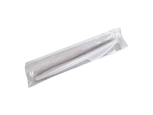 Individually Wrapped - Heavy Duty - White - Knives - Case of 500 - MB Grocery