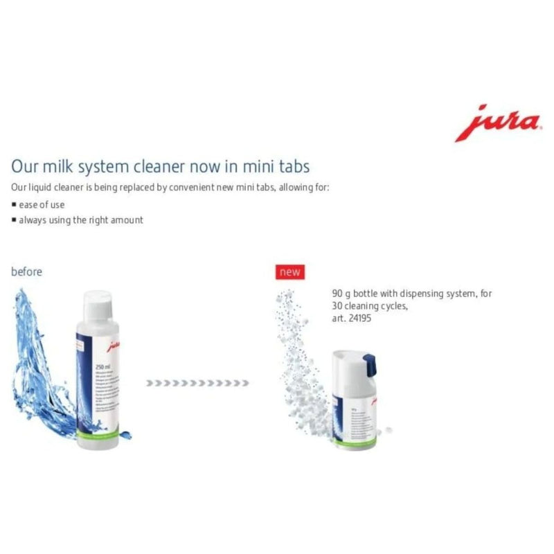 JURA Milk System Cleaner - Mini Tabs - 90g - Miller & Bean Coffee Company