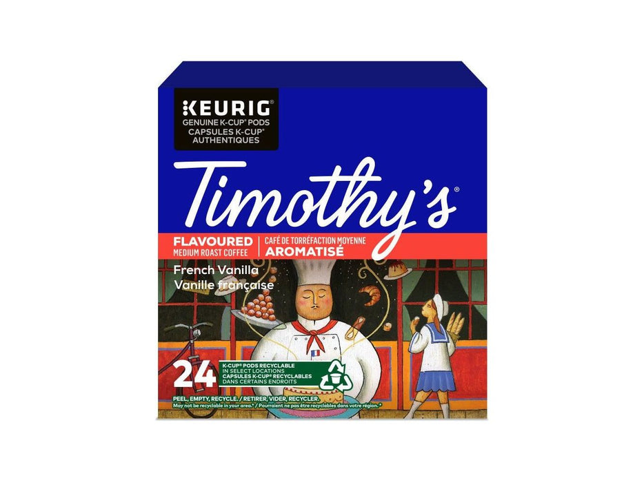 K-Cup - Timothy's - Coffee - Flavoured - French Vanilla - Box 24 - MB Grocery