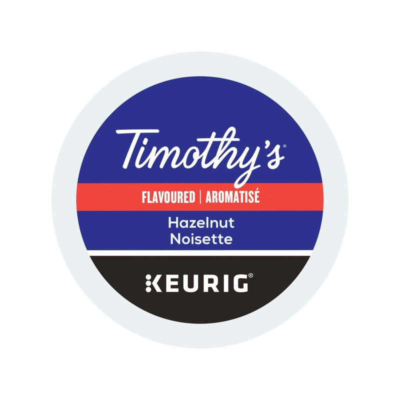 K - Cup - Timothy's - Coffee - Flavoured - Hazelnut - Miller & Bean Coffee Company