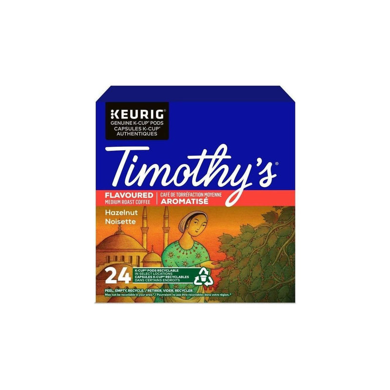 K - Cup - Timothy's - Coffee - Flavoured - Hazelnut - Miller & Bean Coffee Company