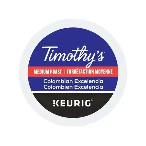 K - Cup - Timothy's - Coffee - Medium - Colombian Excelencia - Miller & Bean Coffee Company
