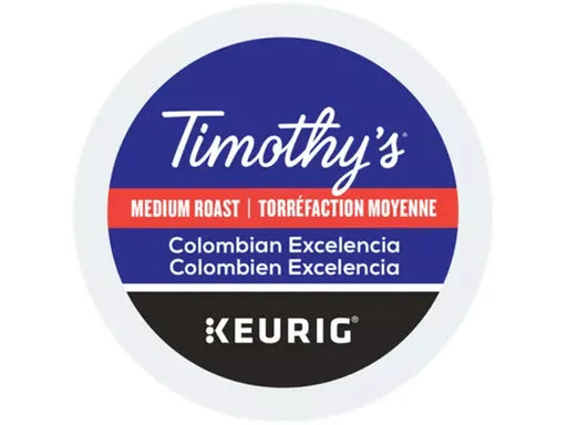 K-Cup - Timothy's - Coffee - Medium - Colombian Excelencia - Box 24 - MB Grocery