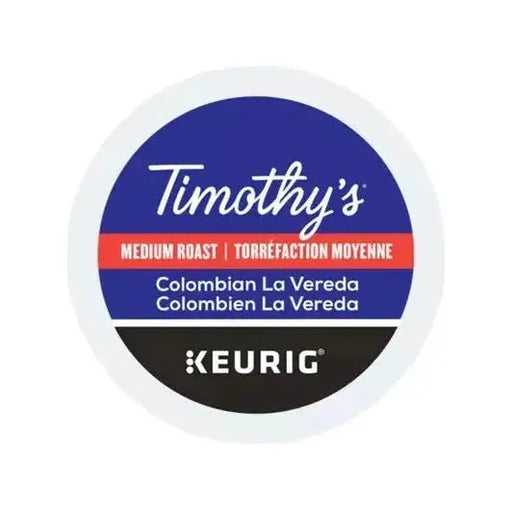 K - Cup - Timothy's - Coffee - Medium - Colombian La Vereda - Miller & Bean Coffee Company