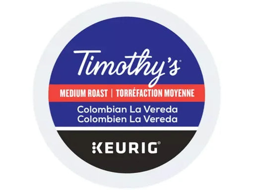 K-Cup - Timothy's - Coffee - Medium - Colombian La Vereda - Box 24 - MB Grocery
