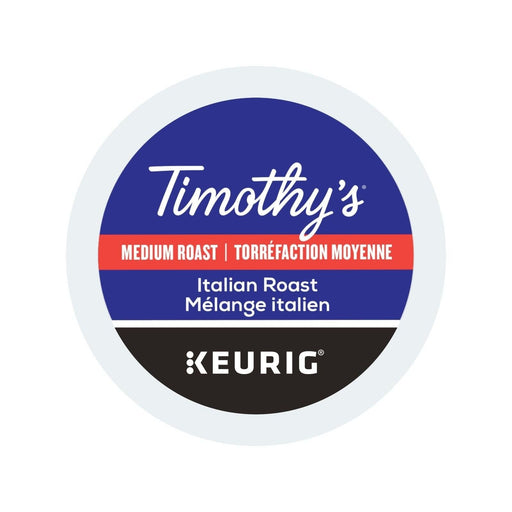 K - Cup - Timothy's - Coffee - Medium - Italian Blend - Miller & Bean Coffee Company