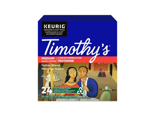 K-Cup - Timothy's - Coffee - Medium - Italian Blend - Box 24 - MB Grocery