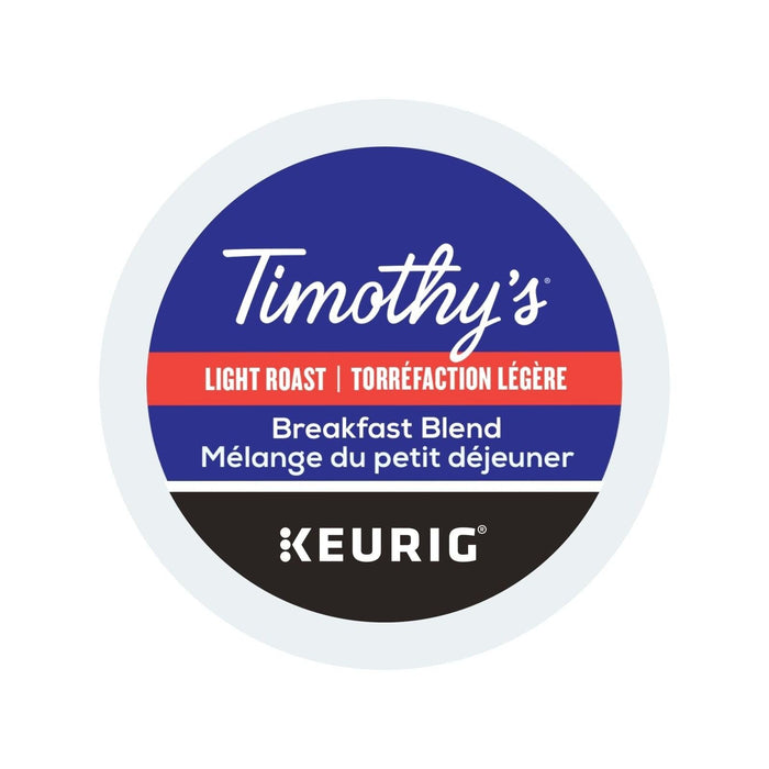 K - Cup - Timothy's - Coffee - Mild - Breakfast Blend - Miller & Bean Coffee Company