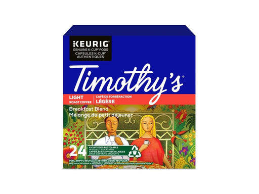 K-Cup - Timothy's - Coffee - Mild - Breakfast Blend - Box 24 - MB Grocery