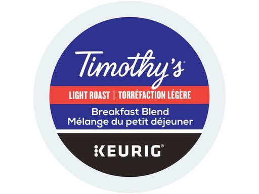 K-Cup - Timothy's - Coffee - Mild - Breakfast Blend - Box 24 - MB Grocery