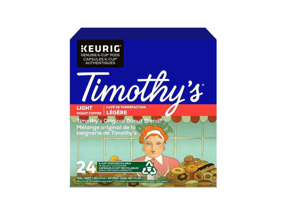 K-Cup - Timothy's - Coffee - Mild - Donut Blend - Box 24 - MB Grocery