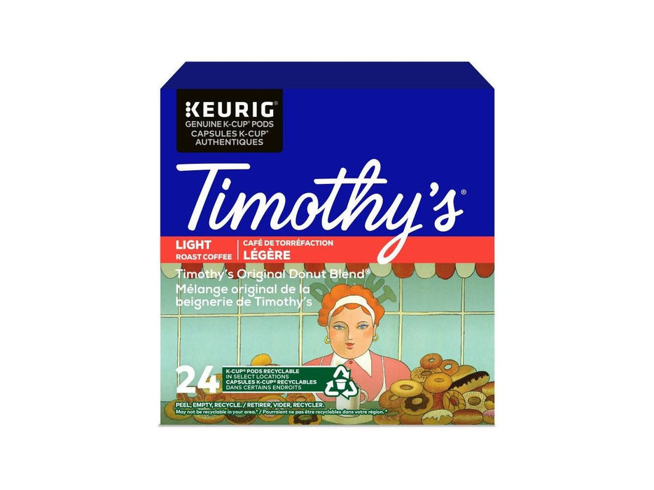 K-Cup - Timothy's - Coffee - Mild - Donut Blend - Box 24 - MB Grocery