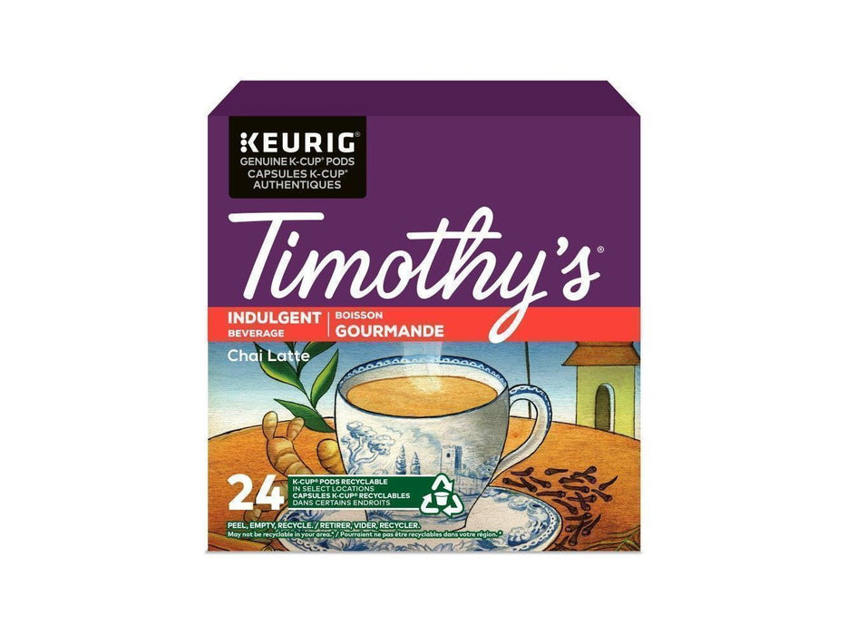 K-Cup - Timothy's - Indulgent - Chai Latte - Box 24 - MB Grocery
