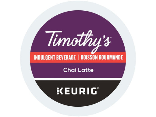 K-Cup - Timothy's - Indulgent - Chai Latte - Box 24 - MB Grocery