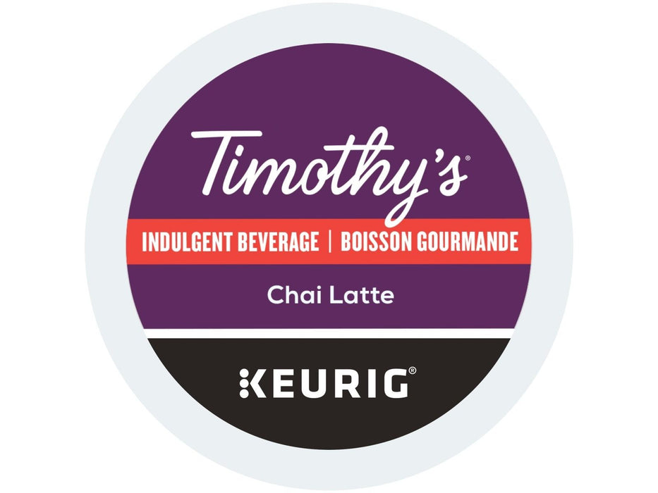 K-Cup - Timothy's - Indulgent - Chai Latte - Box 24 - MB Grocery