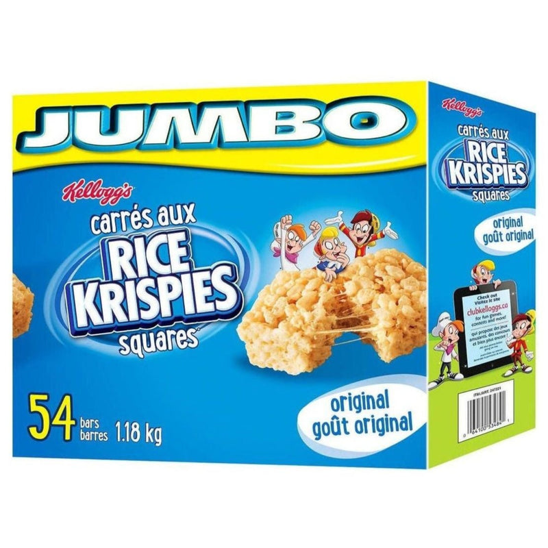 Kellogg's Rice Krispies Squares Bars - 54 x 22g - Miller & Bean Coffee Company