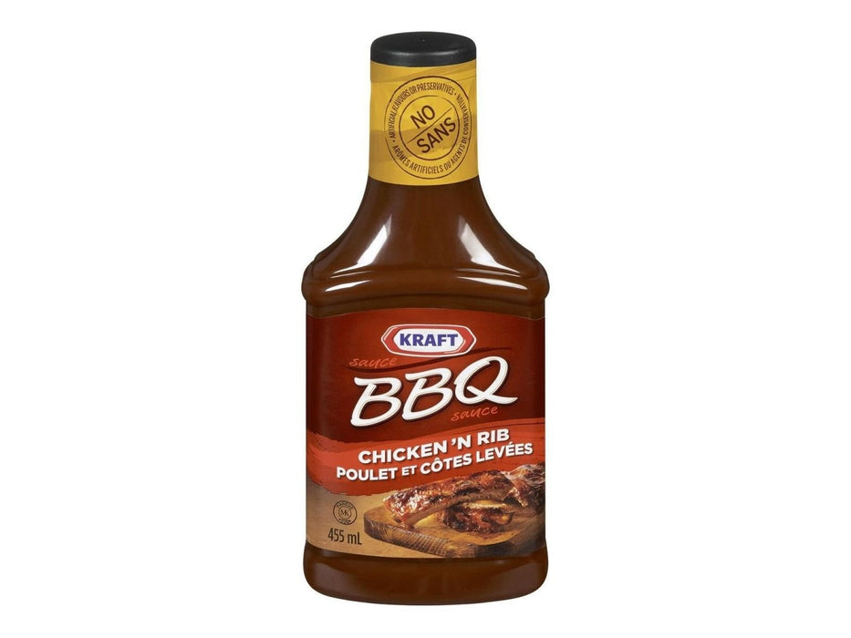 Kraft Chicken Rib BBQ Sauce 455ml - Miller & Bean Coffee Company