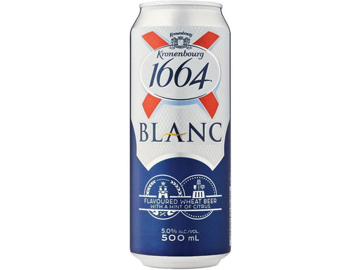 Kronenbourg 1664 Blanc - 6 x 500ml Can - MB Grocery