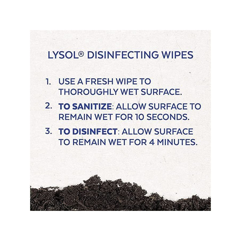 Lysol Advanced Disinfecting Biodegradable Wipes - 1 Flat Pack of 84 - Miller & Bean Coffee Company